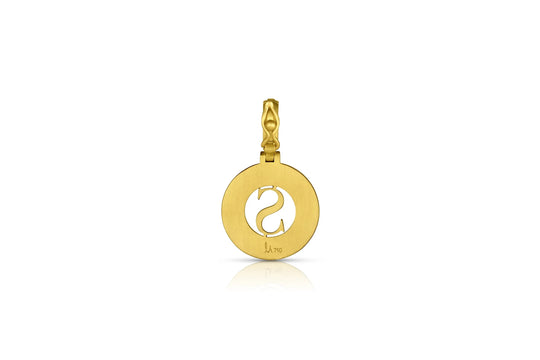 Mini Initial Pendant - Blue Sapphire "S"