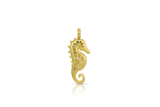 Medium Seahorse Pendant - Multi Color
