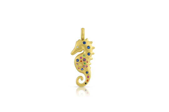 Medium Seahorse Pendant - Multi Color