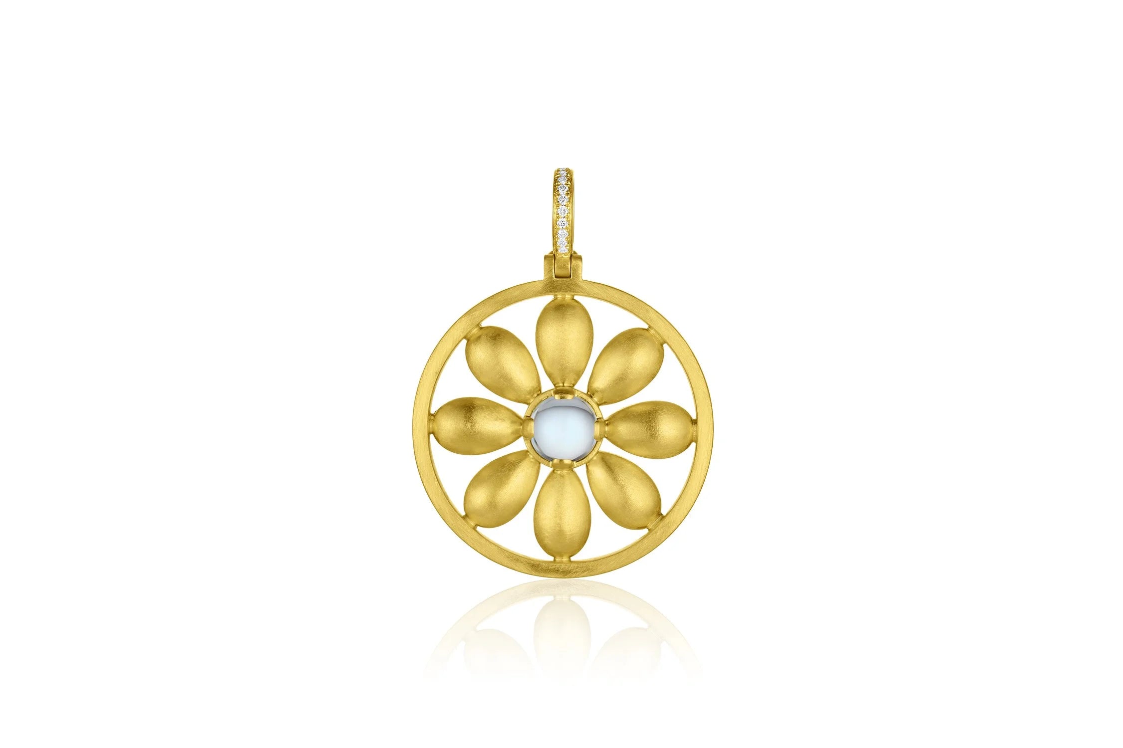 Flora Pendant - Aquamarine