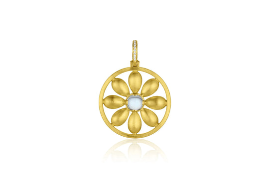 Flora Pendant - Aquamarine