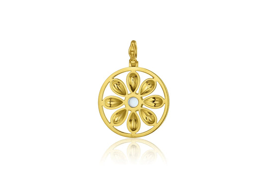Flora Pendant - Aquamarine