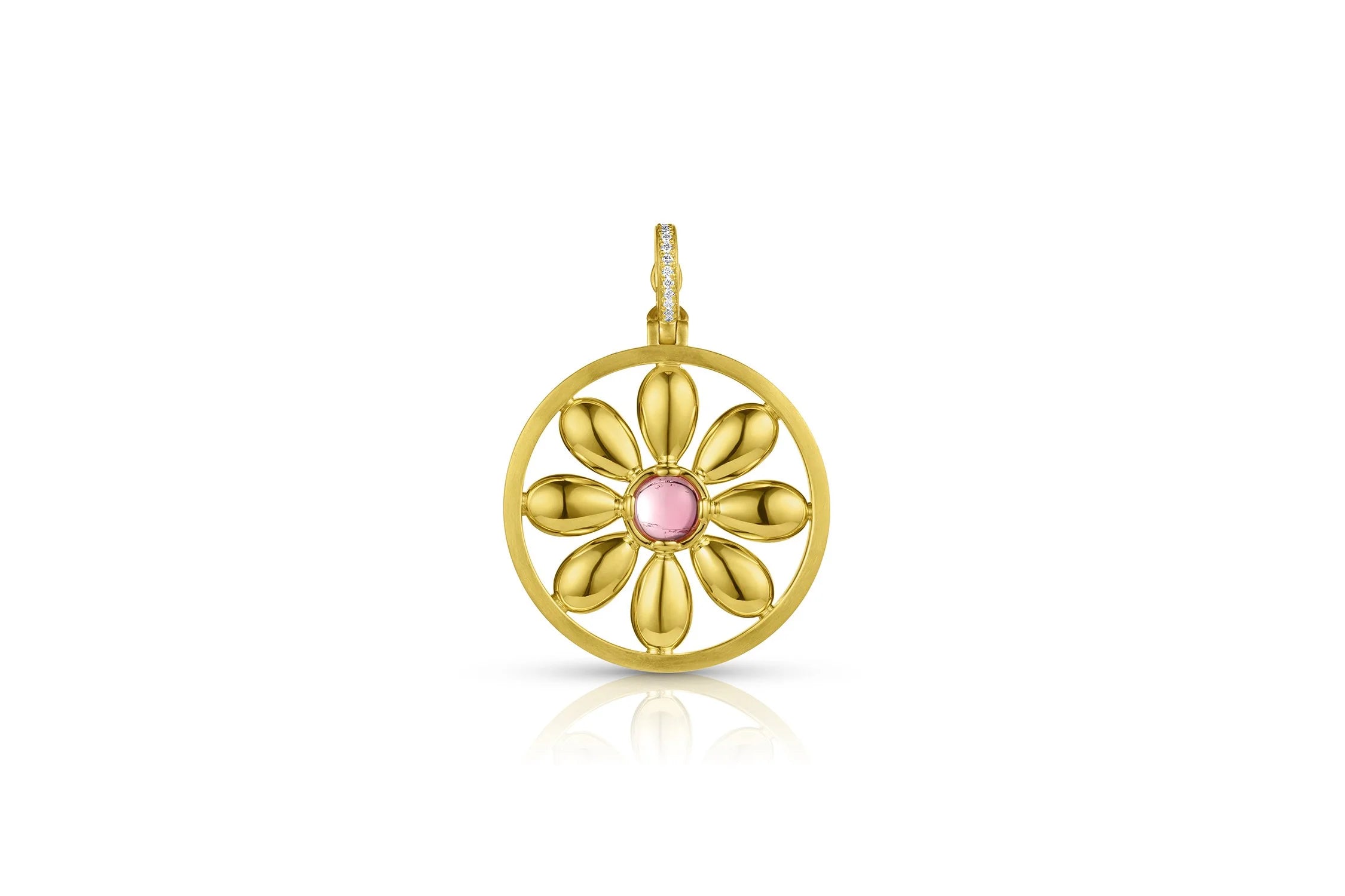 Flora Pendant - Light Pink Tourmaline