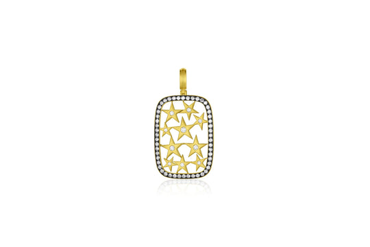 Starstruck Frame Pendant - Diamond & Grey Diamond