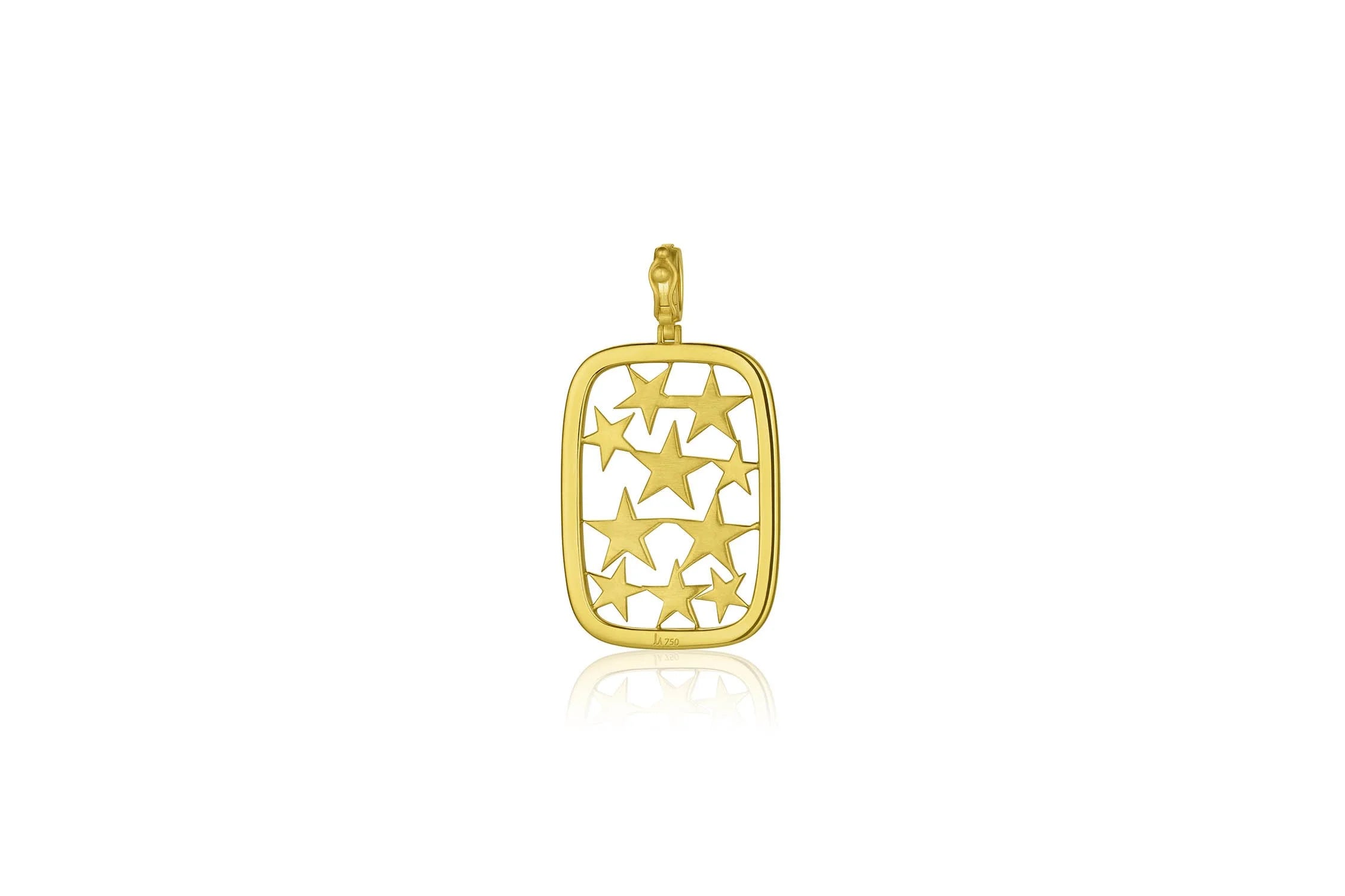 Starstruck Frame Pendant - Diamond & Grey Diamond