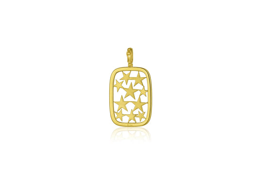 Starstruck Frame Pendant - Diamond & Grey Diamond