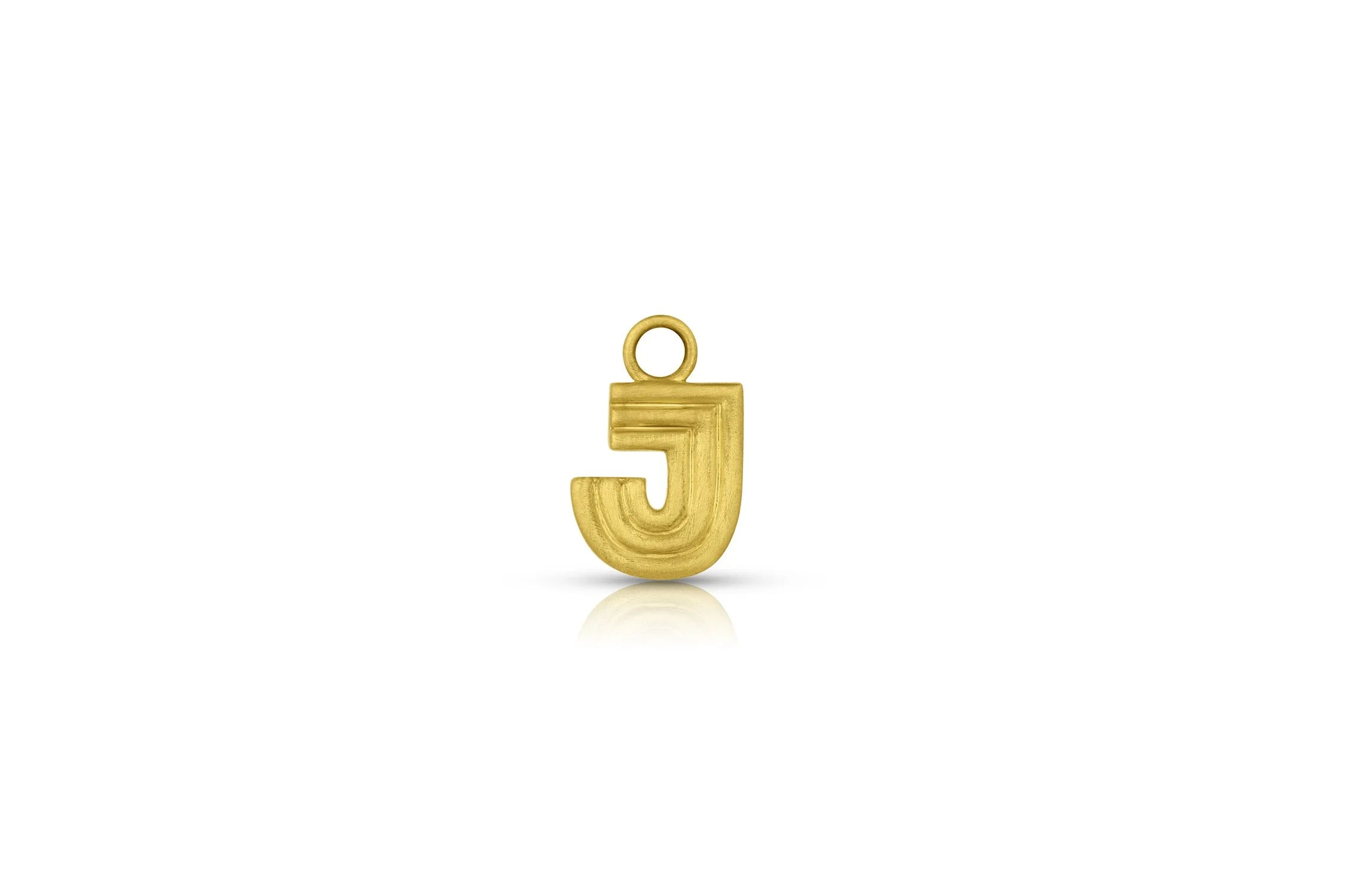 Ridged Initial Earring Charms