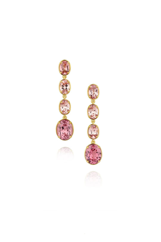 Malaya Garnet Faceted Drop Earrings
