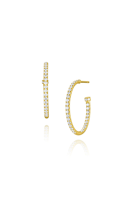 Pavé Medium Hoop