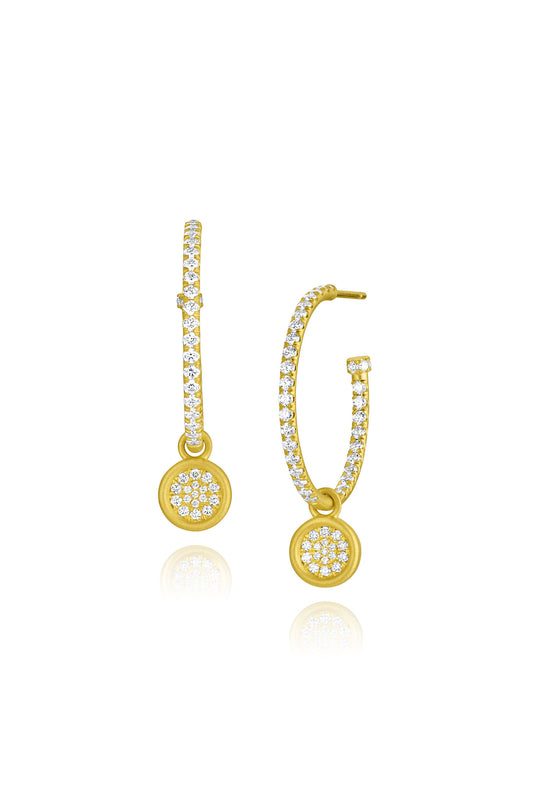 Pavé Medium Hoop