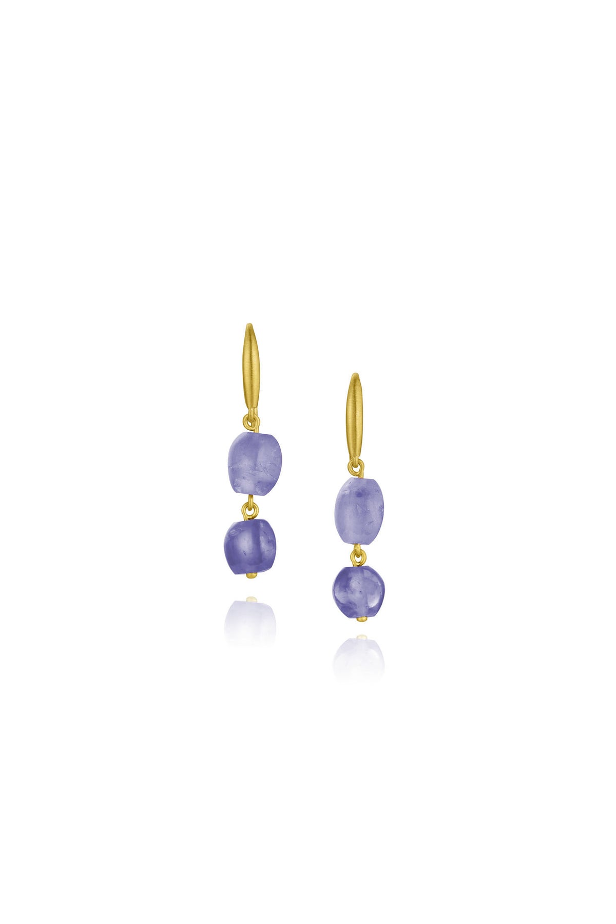 Pebble Earrings - Sapphire