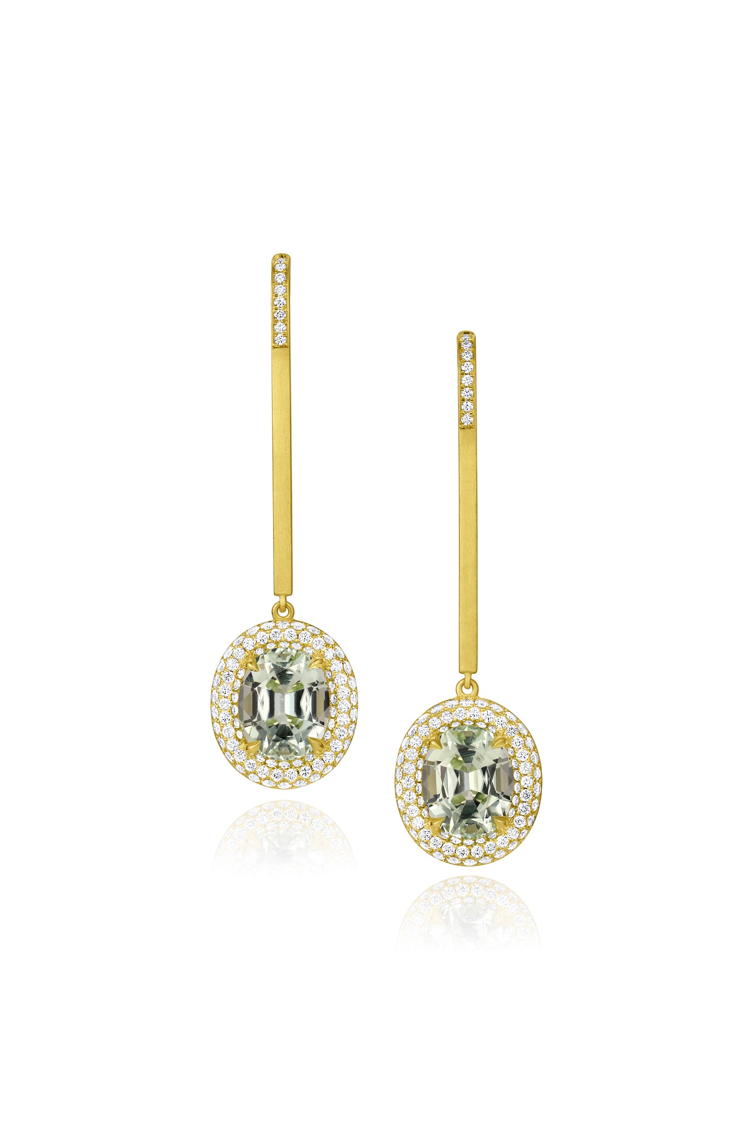 Bauble Earrings - Green Tourmaline