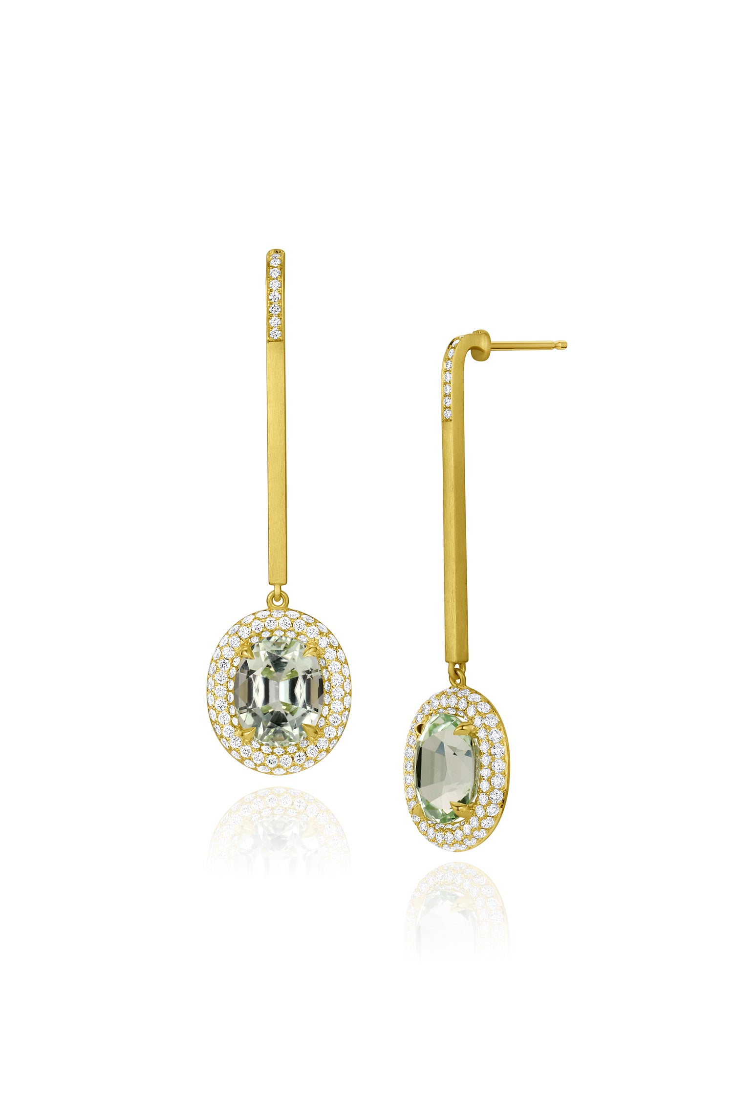 Bauble Earrings - Green Tourmaline