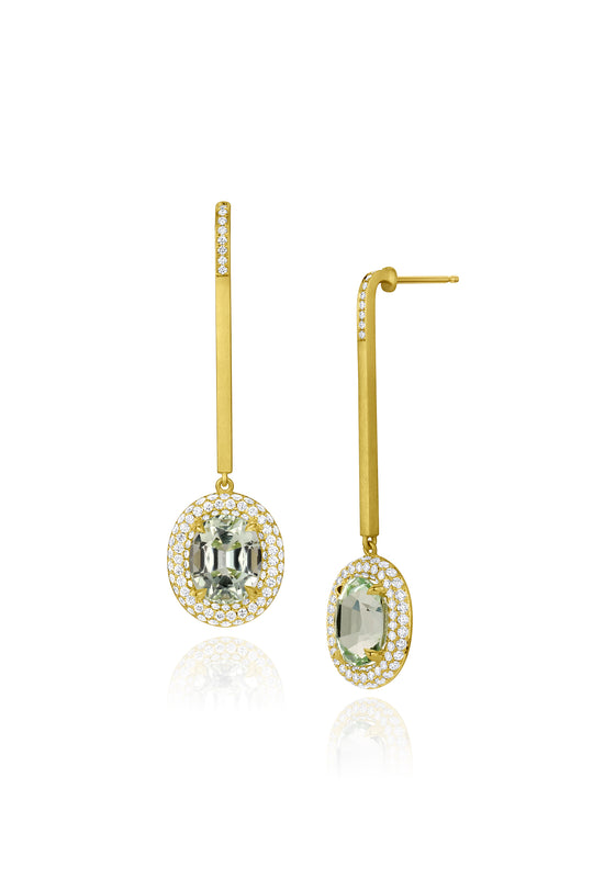 Bauble Earrings - Green Tourmaline