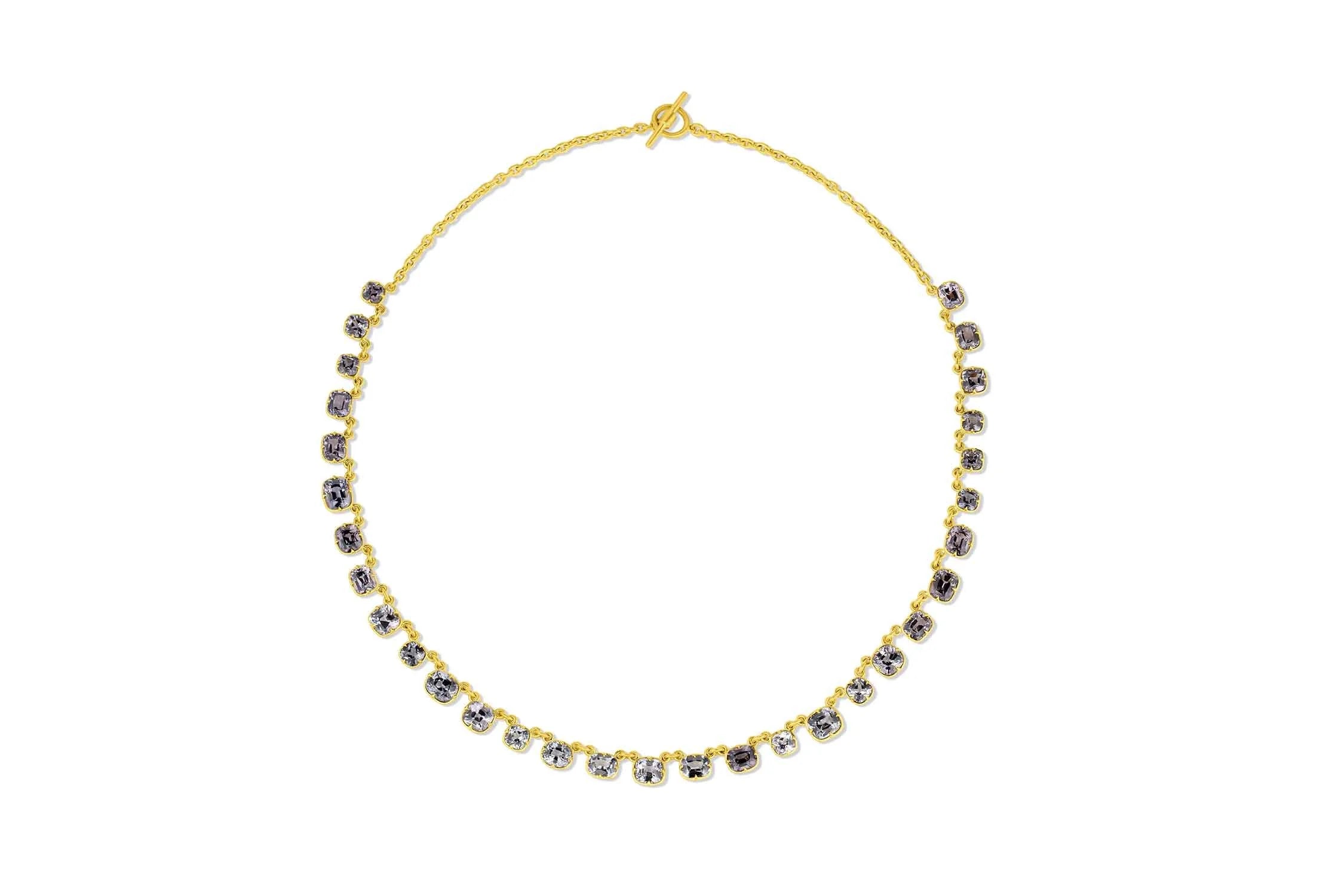 Gemmy Rivière Necklace - Grey Spinel