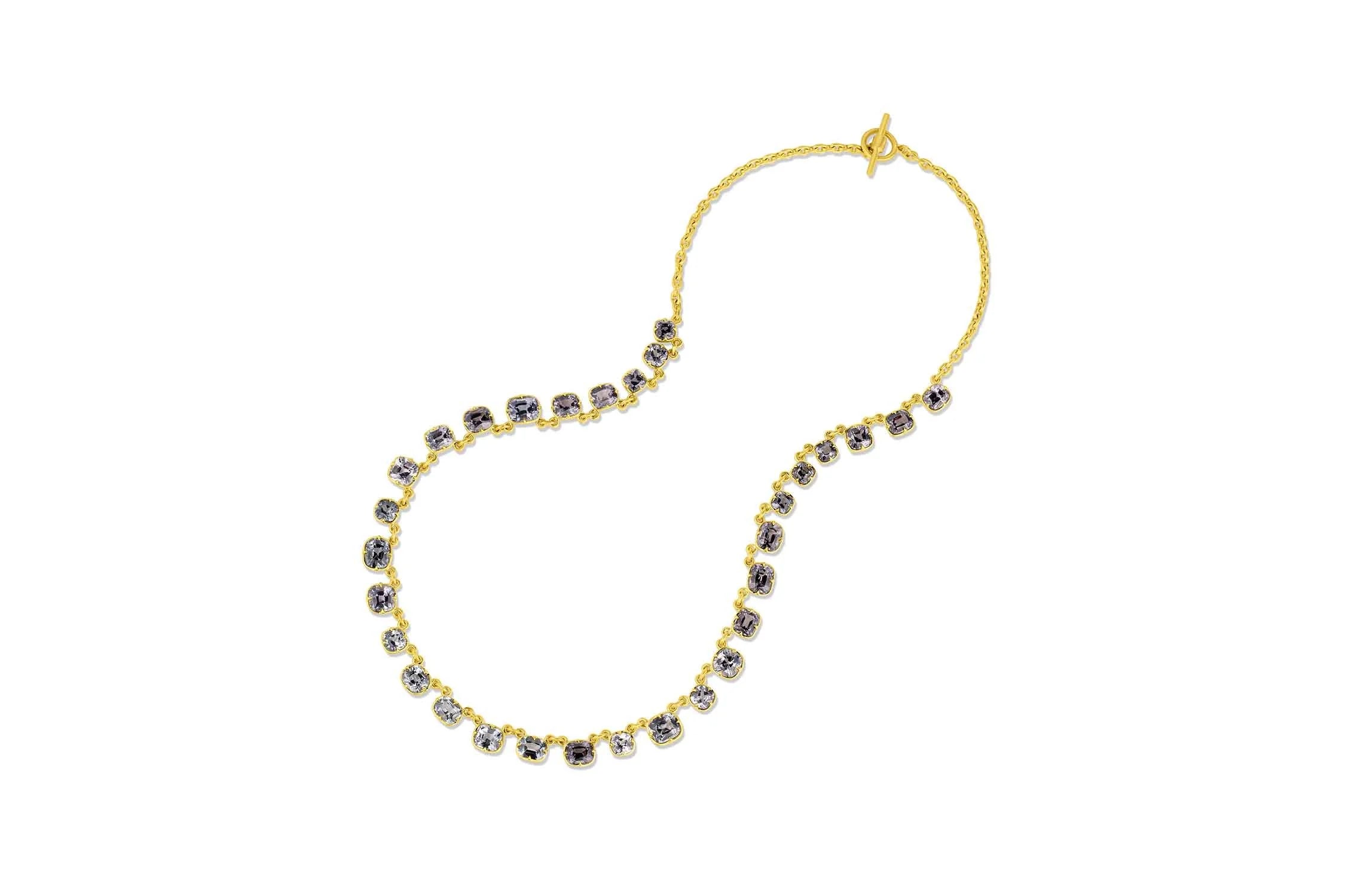 Gemmy Rivière Necklace - Grey Spinel