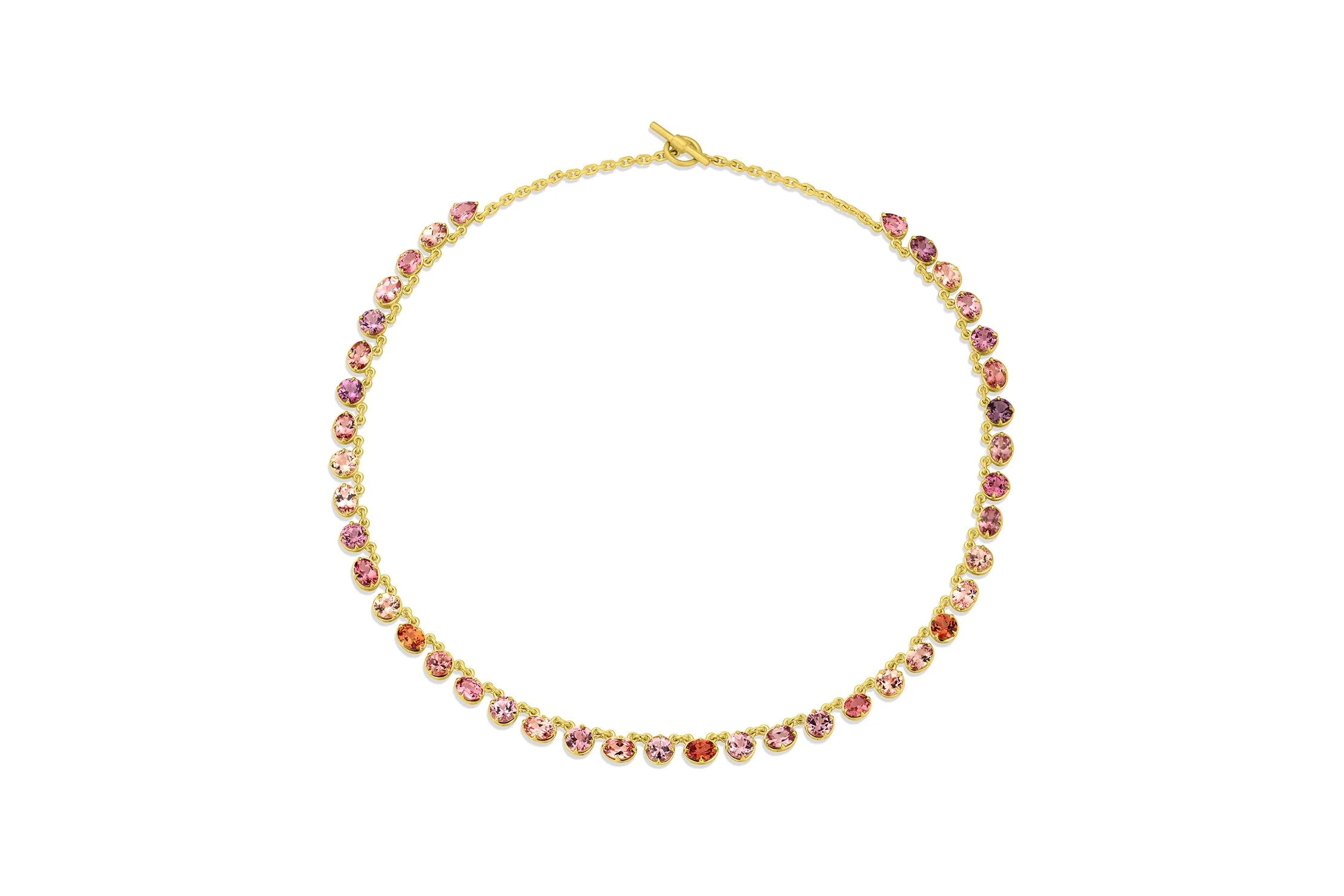 Gemmy Riviere Necklace - Malaya Garnet