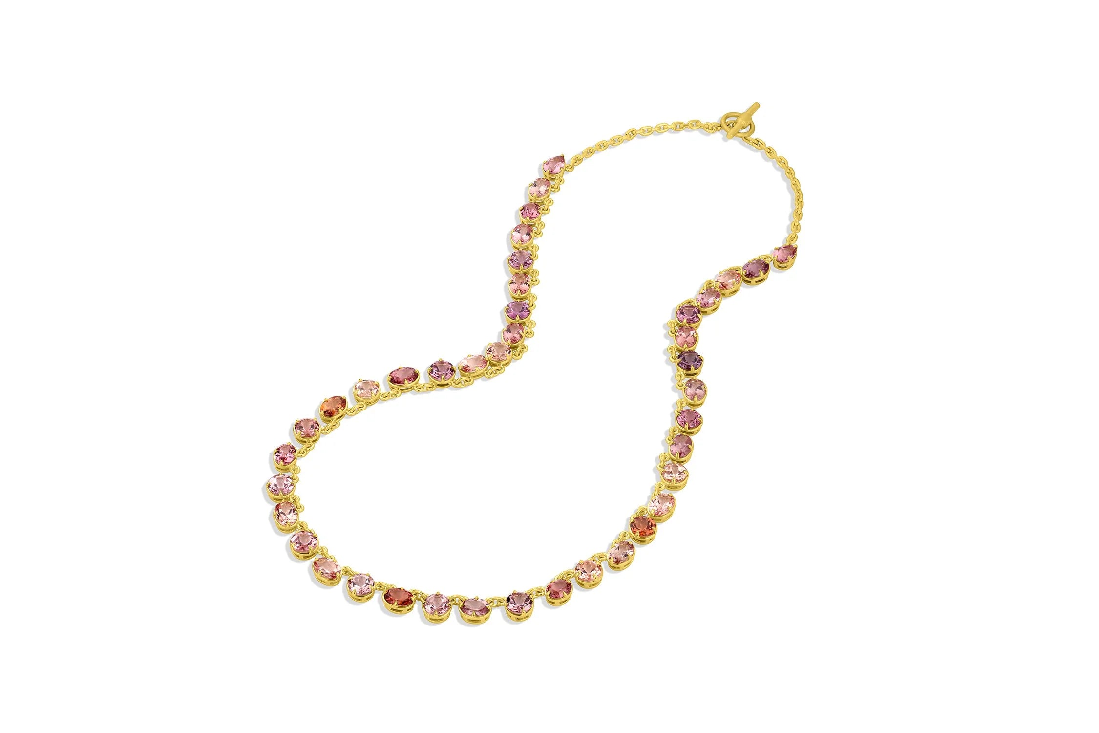 Gemmy Riviere Necklace - Malaya Garnet