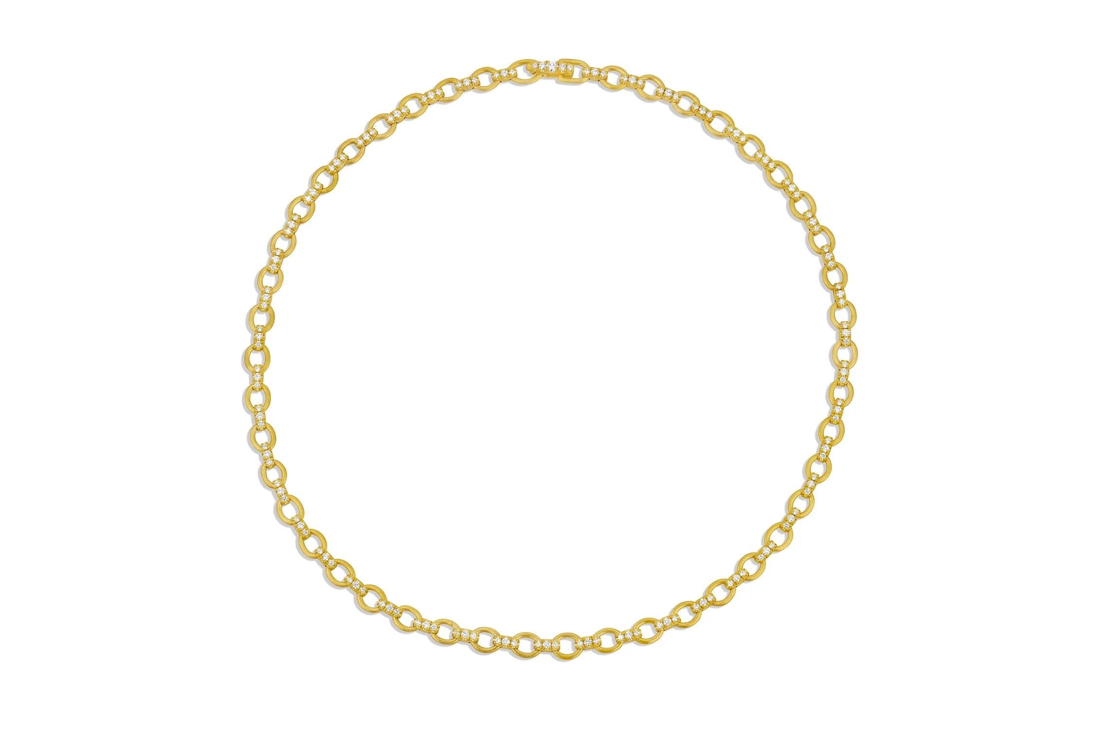 Diamond Pavé Chain Necklace