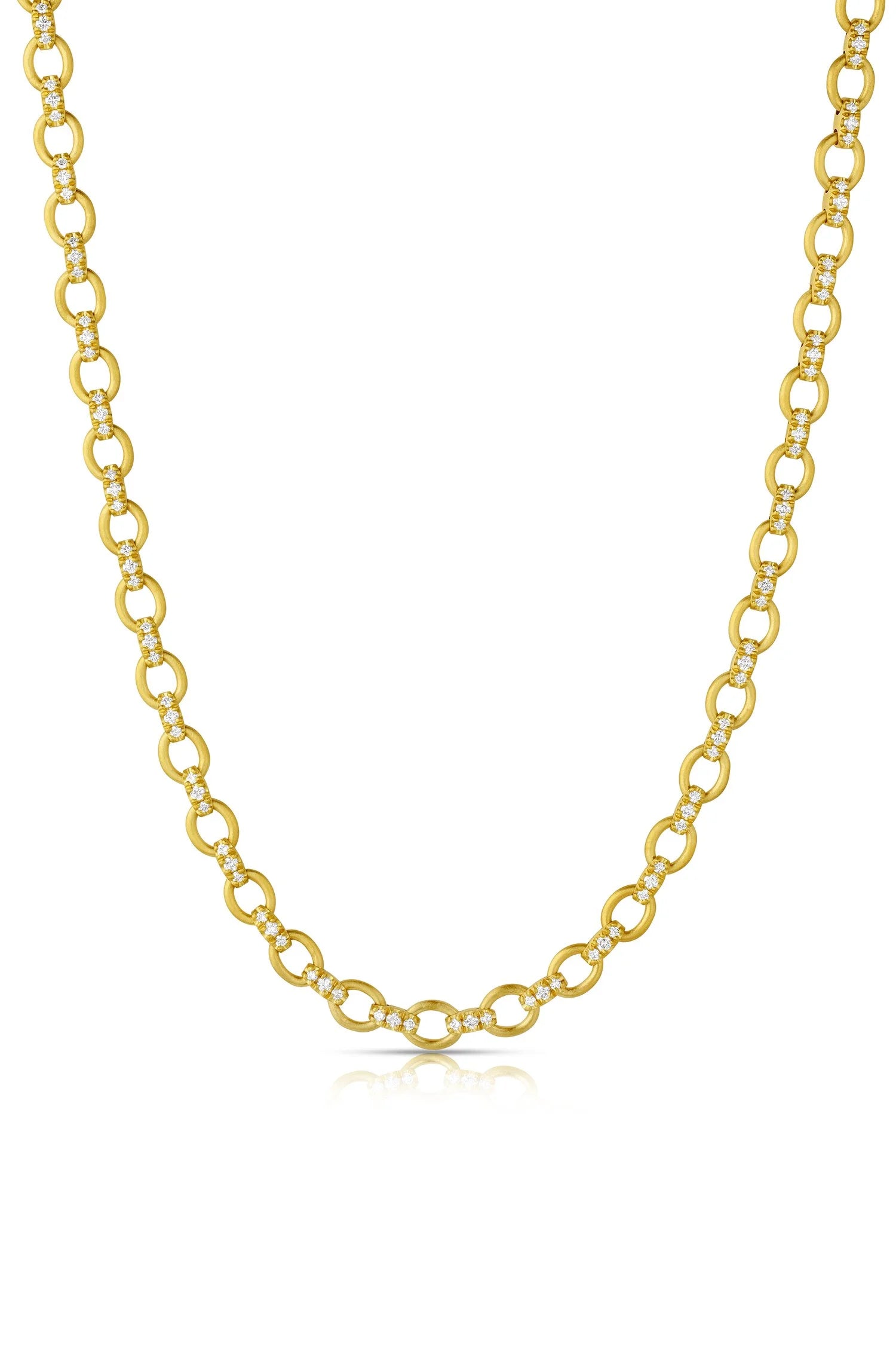 Diamond Pavé Chain Necklace