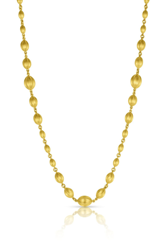 Wave Bead Necklace - 20"