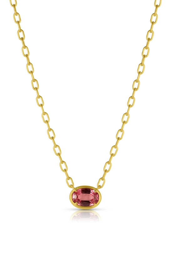Bijou Necklace - Lotus Garnet