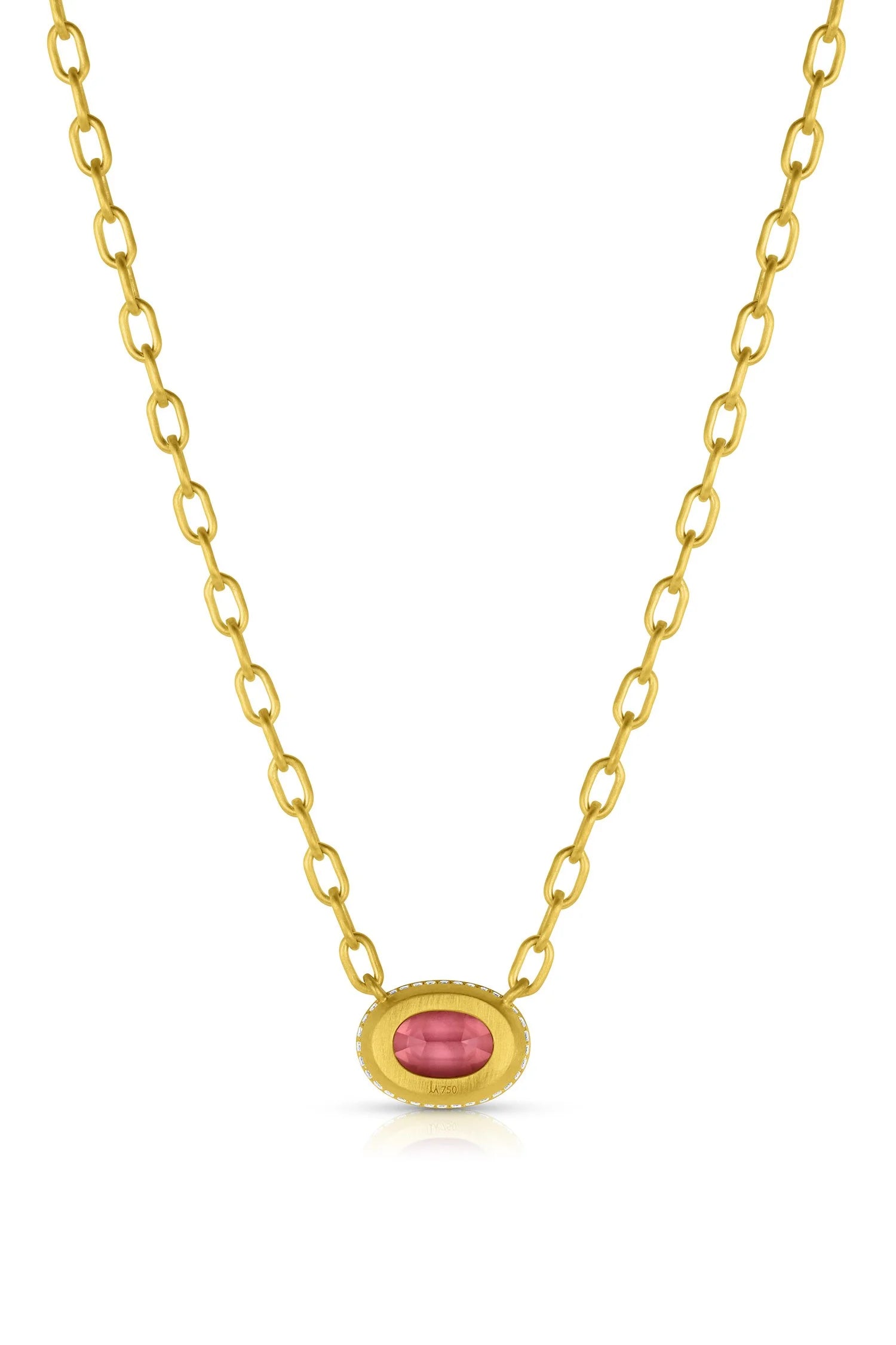 Bijou Necklace - Lotus Garnet