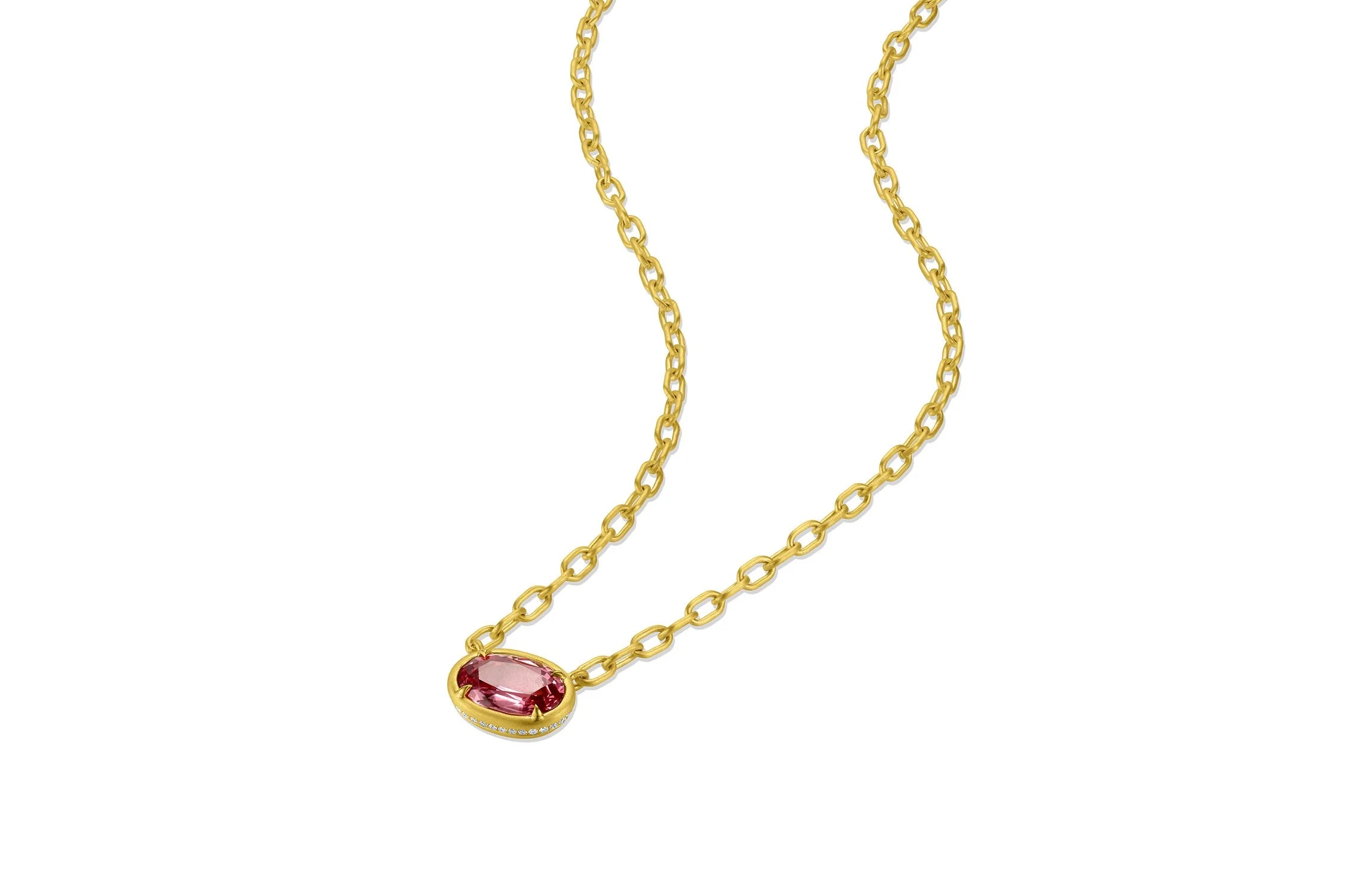 Bijou Necklace - Lotus Garnet