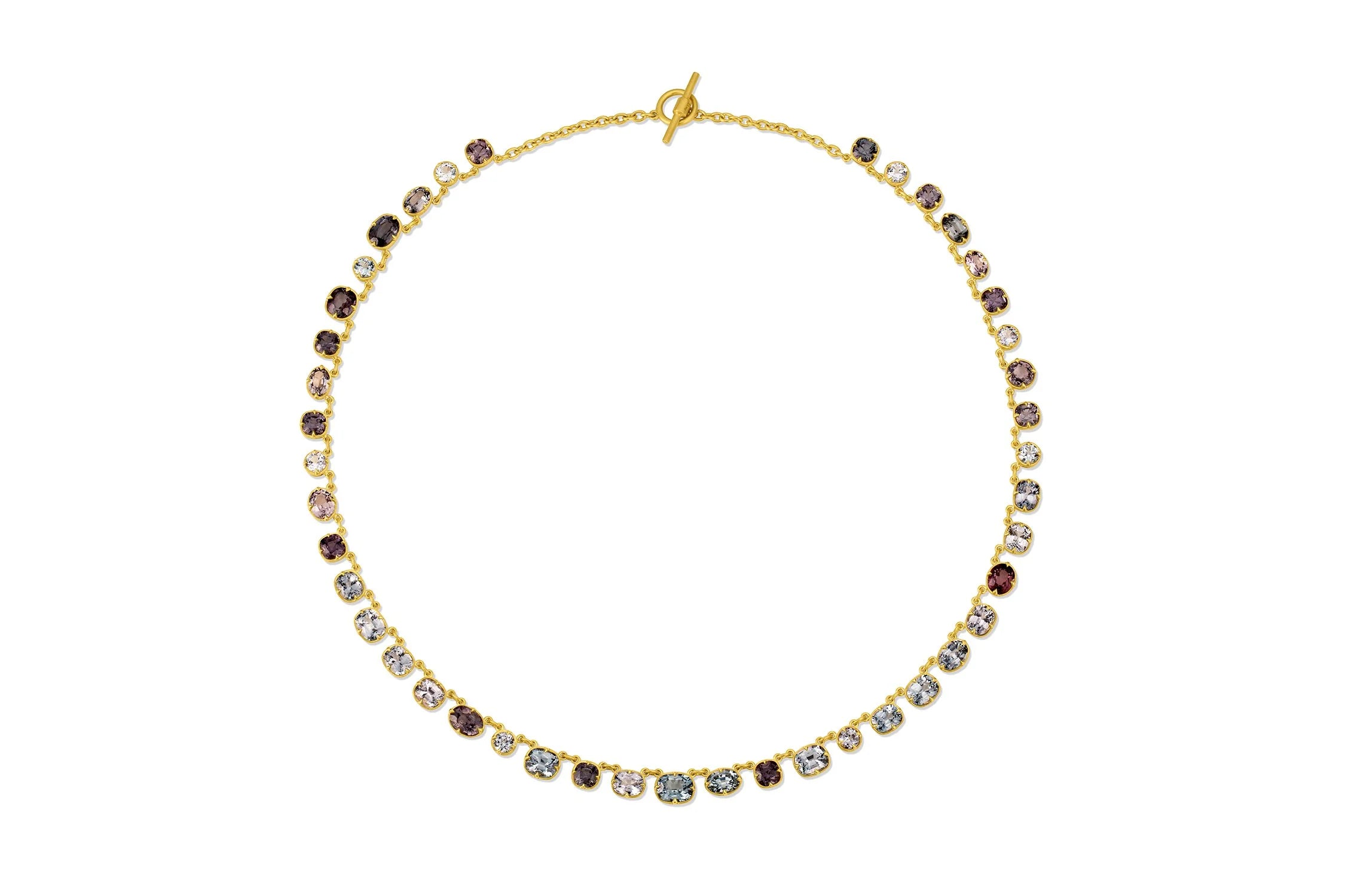 Gemmy Rivière Necklace - Grey Spinel