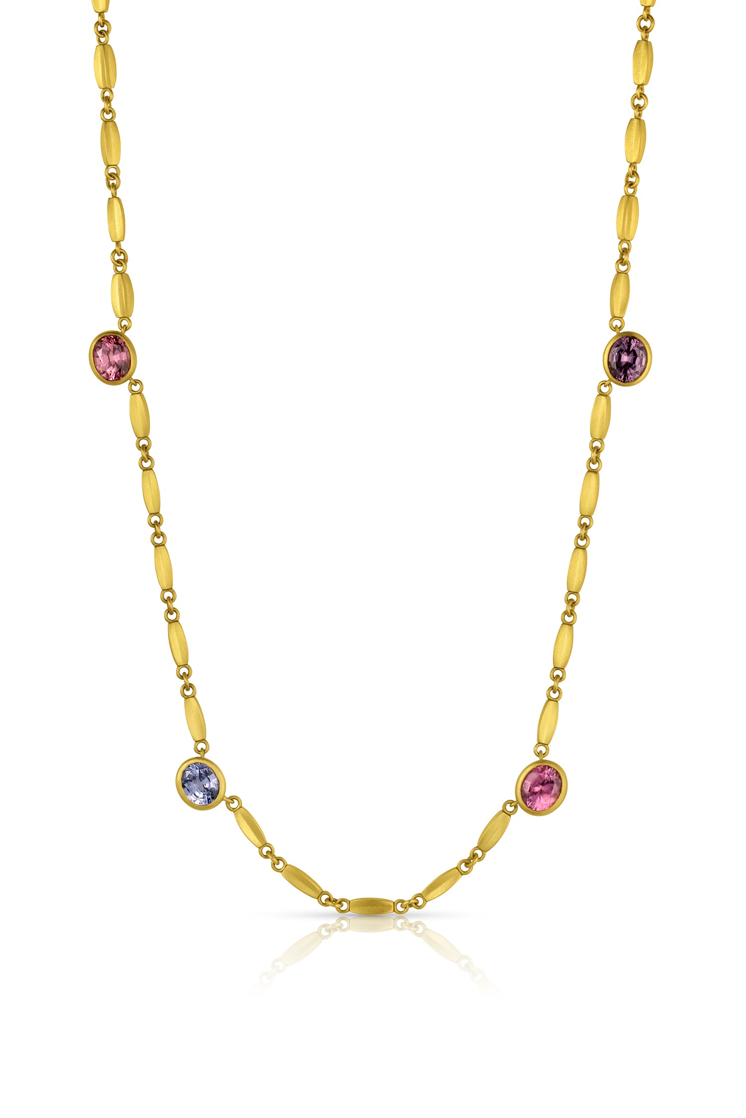 Pod & Gemstone Necklace - Spinel