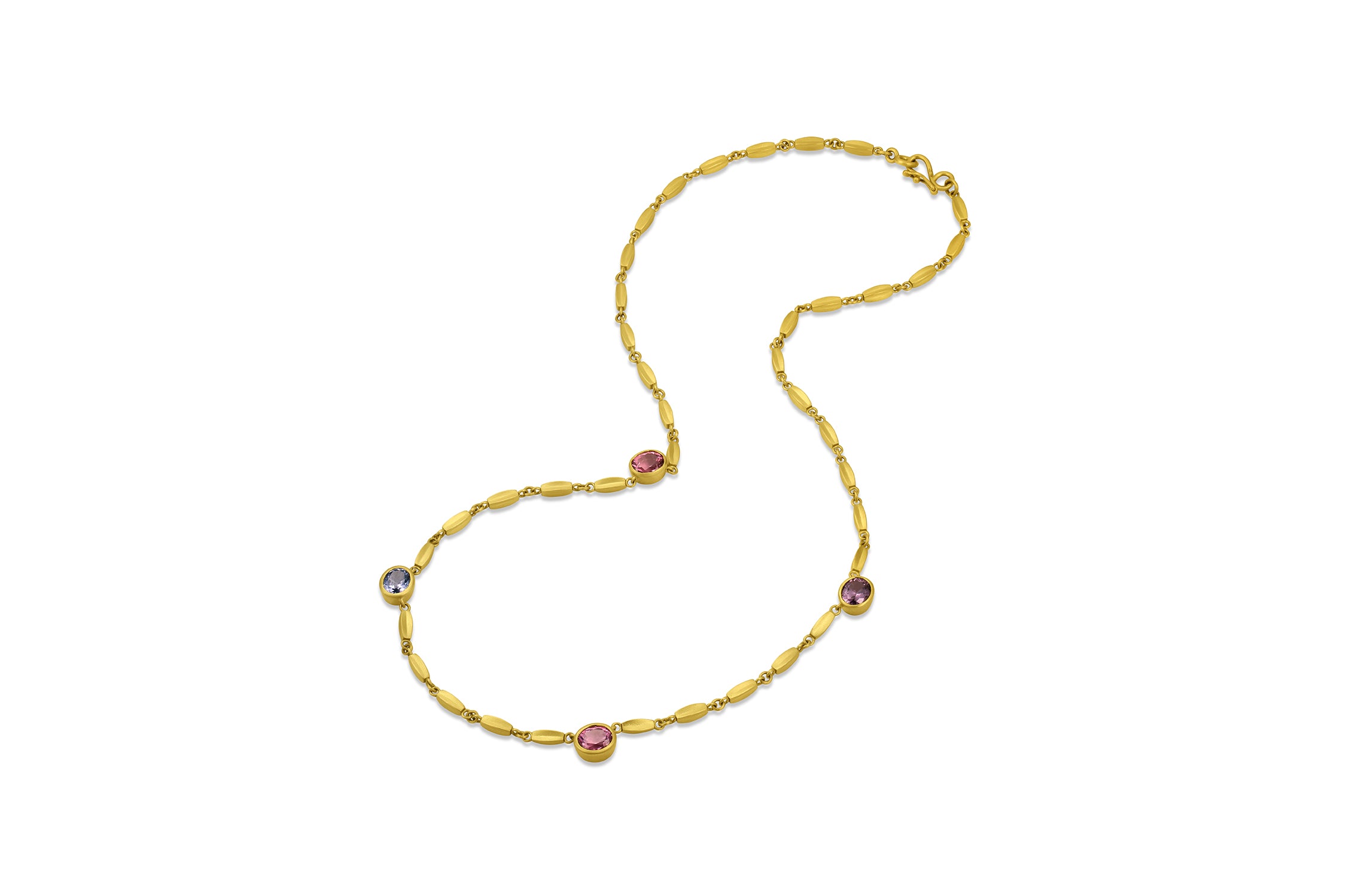 Pod & Gemstone Necklace - Spinel