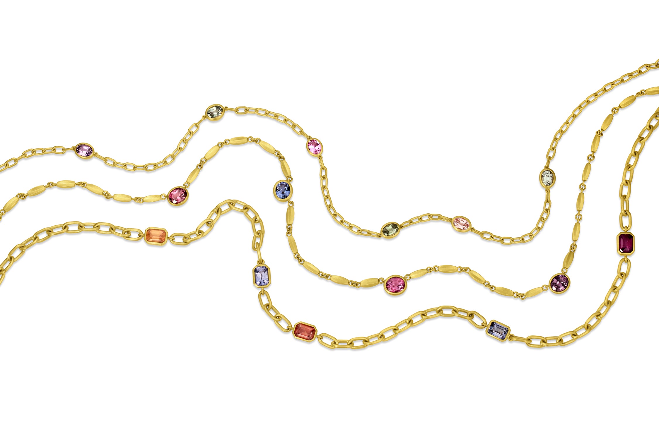 Pod & Gemstone Necklace - Spinel