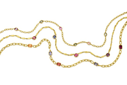 Pod & Gemstone Necklace - Spinel