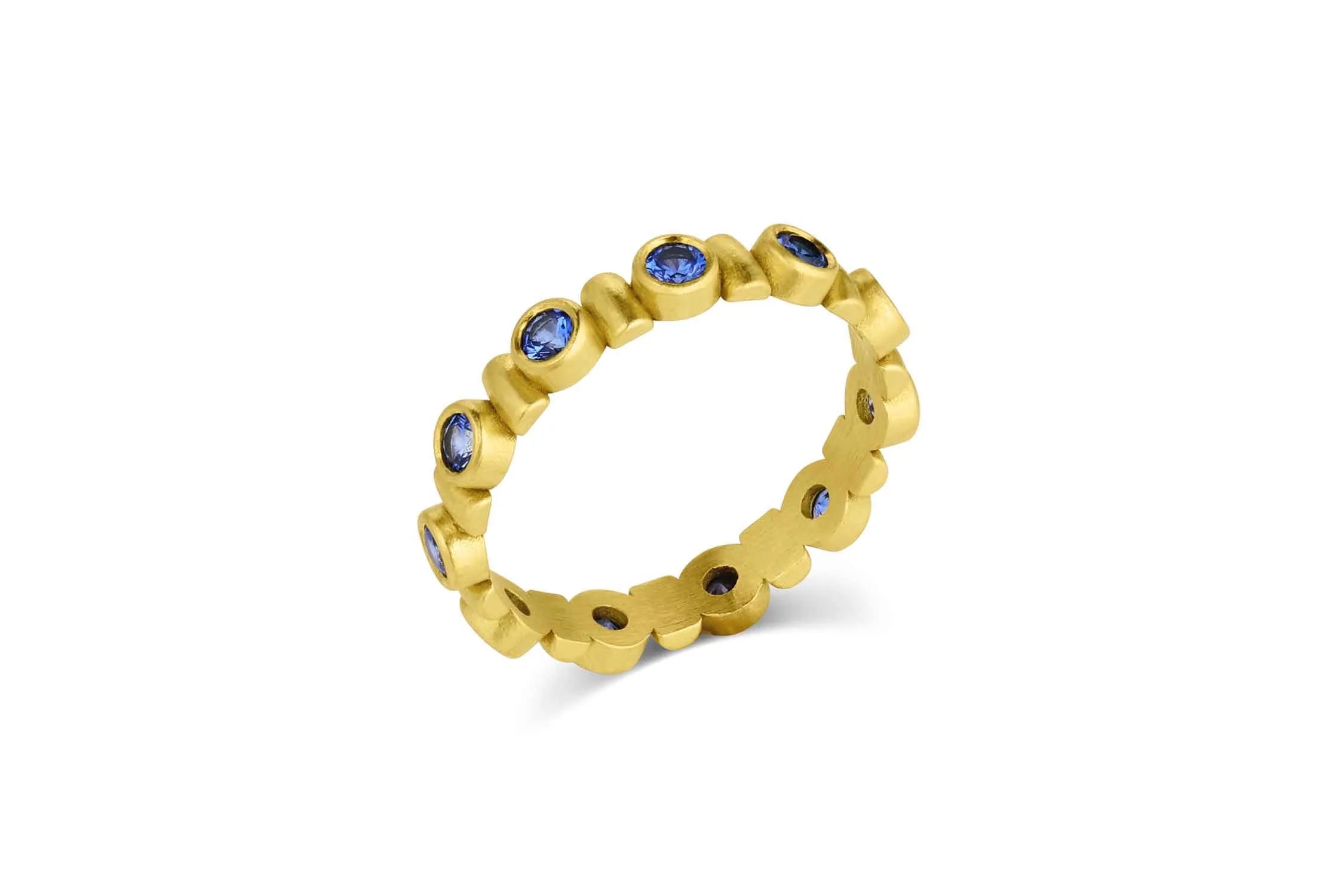 Ulaini Eternity Band - Blue Sapphire