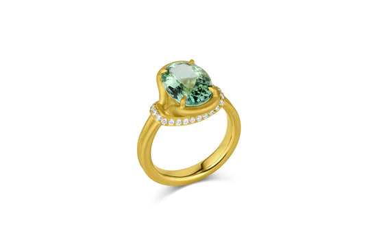 Lasso Ring - Green Tourmaline