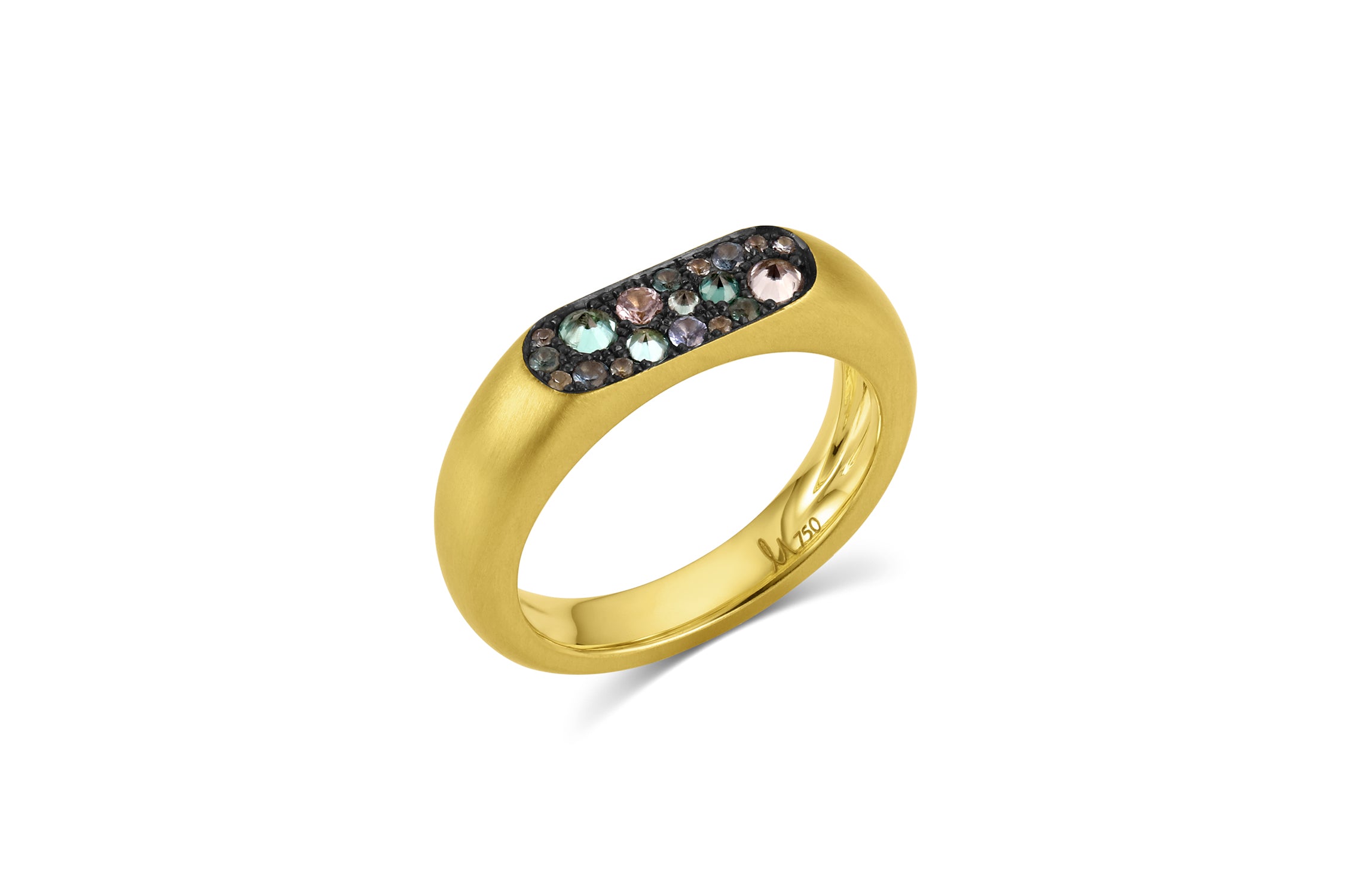 Flattened Band - Tourmaline, Spinel & Garnet
