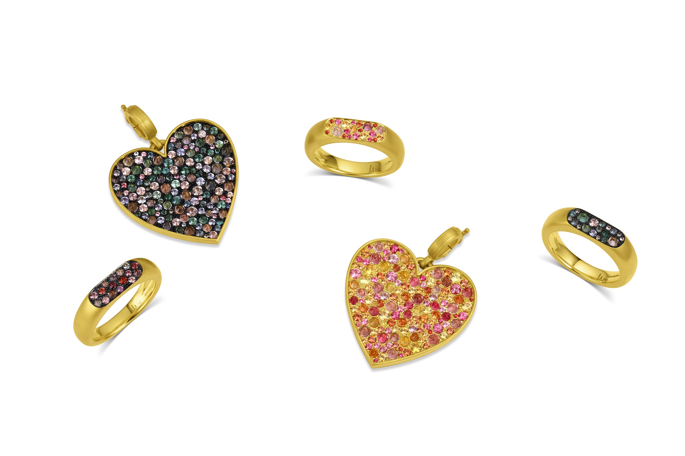 Flattened Band - Tourmaline, Spinel & Garnet