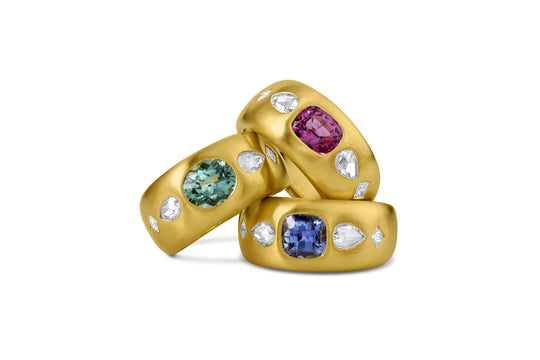 Tilly Ring - Green Tourmaline & Diamond