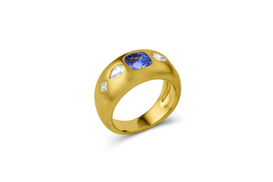 Tilly Ring - Blue Sapphire & Diamond