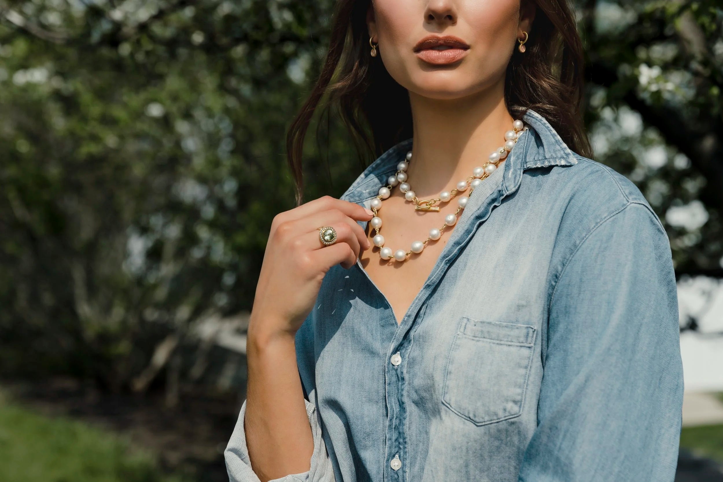 Bahari  White South Seas Pearl Strand