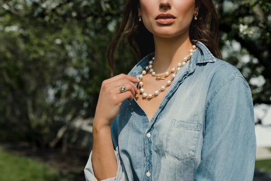 Bahari  White South Seas Pearl Strand