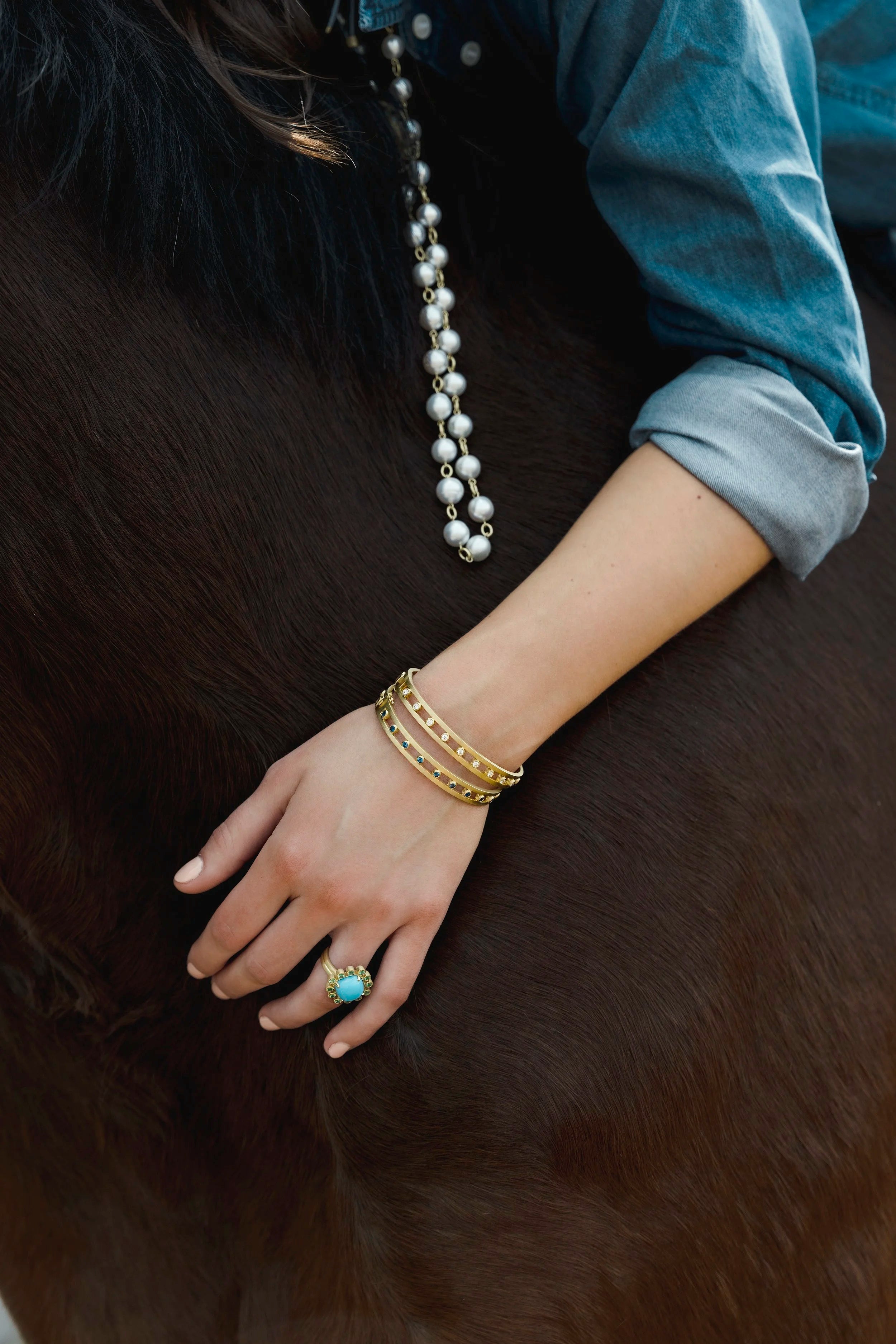 Essential Colors Ring - Turquoise & Emerald