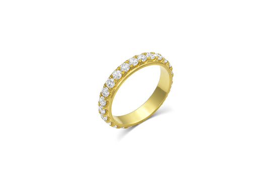 Edged Eternity Band - Diamond